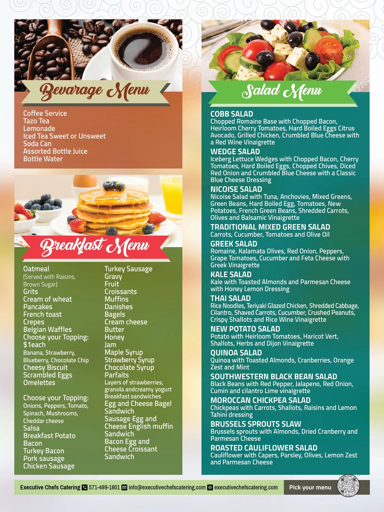 Catering Menu Prices Full Menu